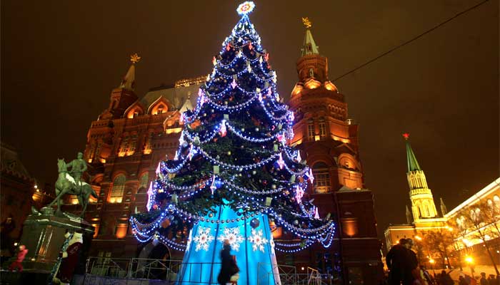 درخت کریسمس در روسیه